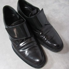 Prada Leather Glass Shoes Black Women's Made in Italy Size EU36/US6