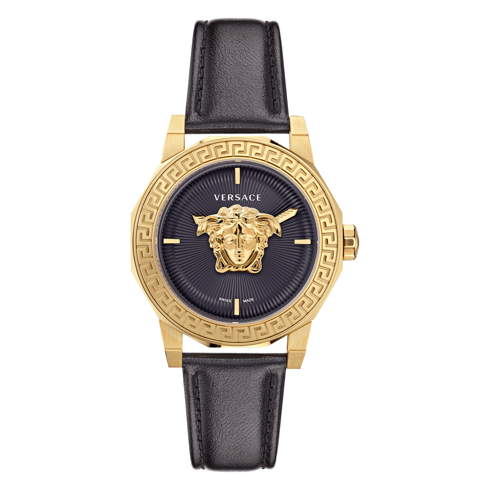 Versace Black Womens Analogue Watch Medusa Deco VE7B00223