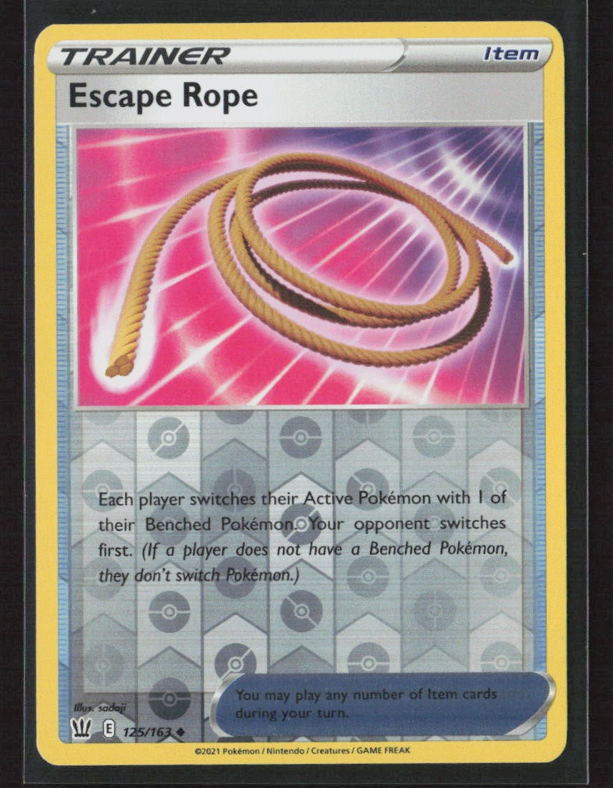 Escape Rope SWSH05: Battle Styles #125/163 Reverse Holo Pokemon TCG