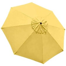 USA Patio Umbrella Replacement Covers 8 Ribs Market Umbrella 9FT Yellow 8 ribs