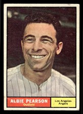 1961 Topps #288 Albie Pearson - Los Angeles Angels (Low Grade)