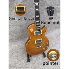 Electric guitar Kirk Hammett Greeny flame top CTS pots orange cap