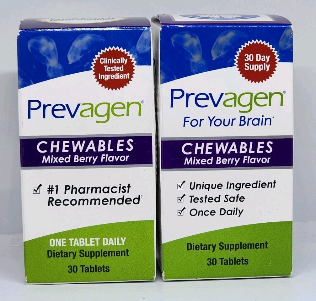 Prevagen Mixed Berry Chewables 10 mg 60 Chewables Total New Factory Sealed