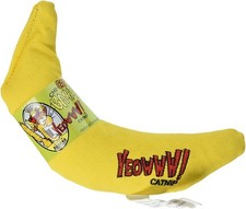 Yeowww 100 Percent Organic Catnip Toy Yellow Banana 3 Pack Premium Cat Toys