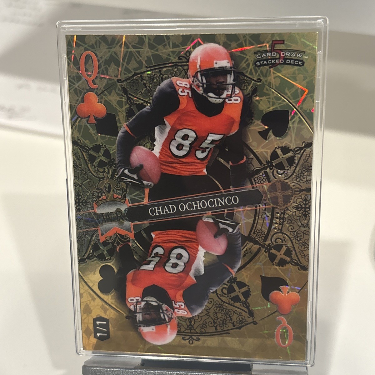 2024 Wild Card 5 Card Draw Stacked Deck Chad Ochocinco Johnson 1/1