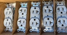 Lot Of 5 Legrand 5362-GRYBXY Duplex Receptacle, 20 Amp 125V, Gray