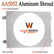 Aluminum Radiator Fan Shroud For 1955-1957 1956 Chevy Bel-Air Nomad V8 Engine US