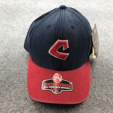 Cleveland Indian Hat Cap Fitted Mens Small Blue Red Cooperstown American Needle