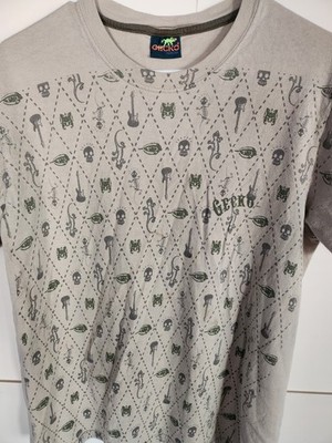 Vtg 80s Gecko Tan Khaki Light Brown Hawaii T Shirt Medium Small S-M