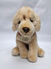 FAO Schwarz Yellow Labrador Dog 10  Soft Plush Gently Used Super Soft Cuddly