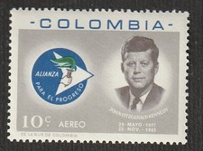 COLOMBIA #C455 1963 JFK MINT  NH O.G