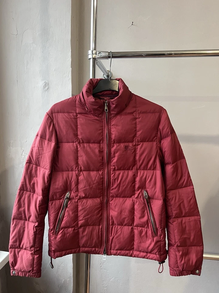 BURBERRY BRIT CLASSIC SOLID WOMEN ZIP RED PUFFER JACKET/COAT SIZE M - Image 3 of 4