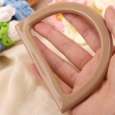 D-shaped Wooden/Plastic Bags Handle Tote Handle Replacement DIY Bags Accessor A3