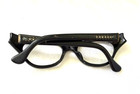 Vintage Black Framed FRANCE CAT EYE w/ Borealis Stones Eyeglasses  w/ Retro Case — photo 6