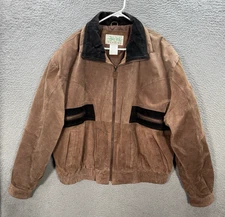 Ask Creek Trading Jacket Adult 2XL XXL Brown Leather Western Workwear Biker Mens