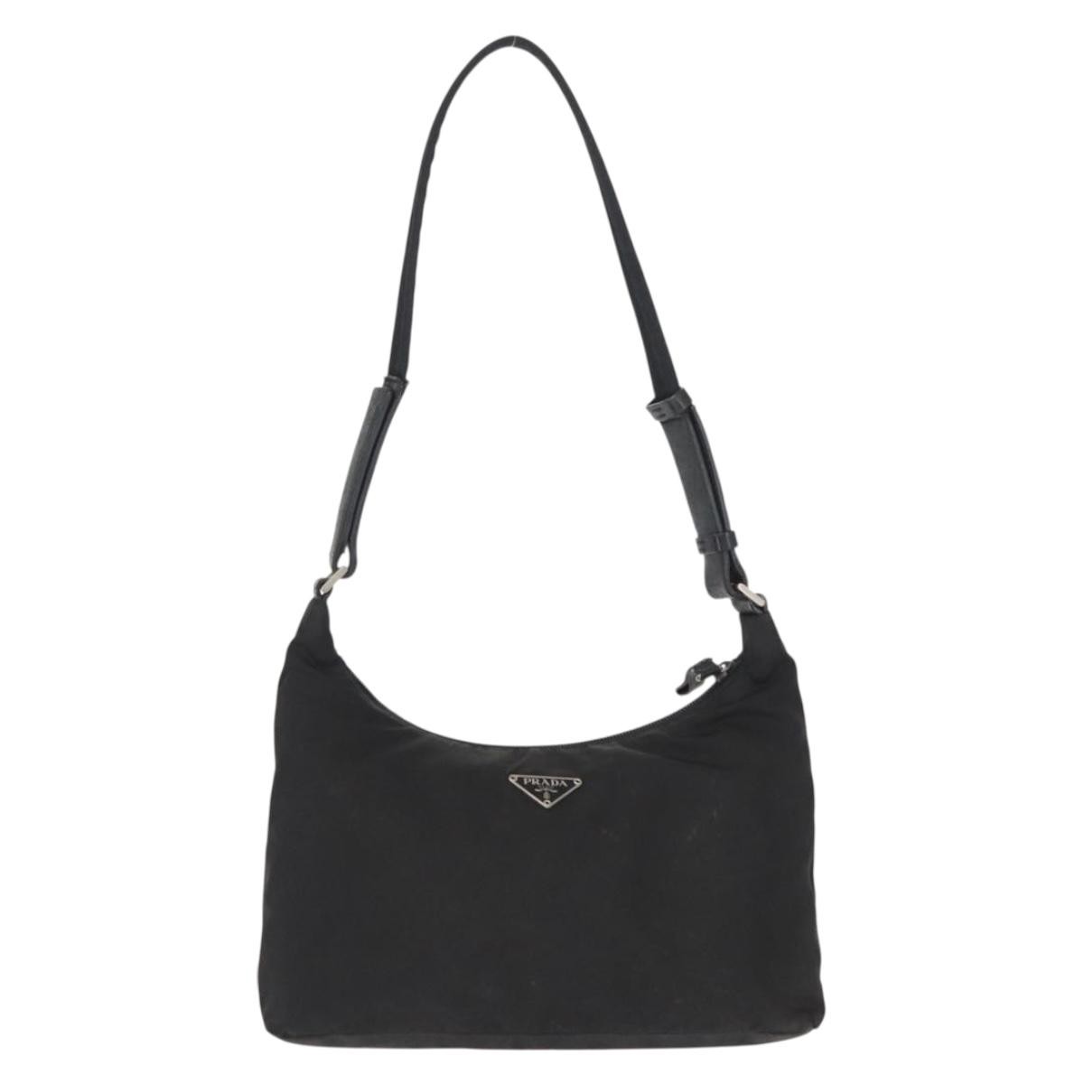 PRADA Shoulder Bag Nylon Black Silver Auth bs32954 thumbnail 2
