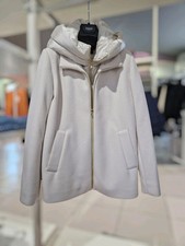 Emme Marella Vivace White Cloth Short Cabin Coat Size 46