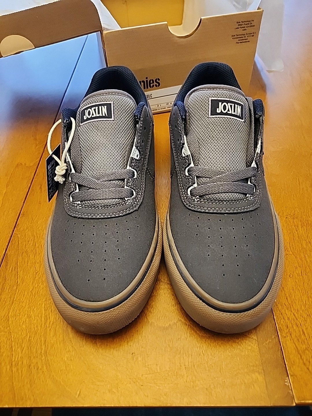 Etnies Men's Joslin Vulc Skateboarding Shoes Grey/Gum Size 10 image 4