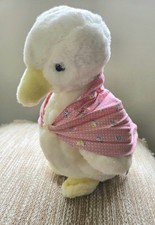 Vintage Plush Frederick Warne Eden Toys White Jemima Puddle Duck Stuffed Animal