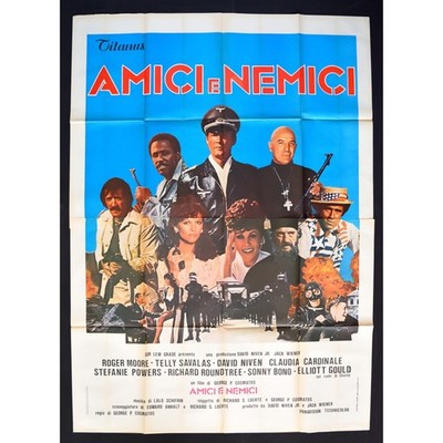 Poster Freunde E Feinden Roger Moore Telly Savalas Claudia Cardinale Browne A217