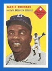 #10 JACKIE ROBINSON 1954 TOPPS SPORTS ILLUSTRADED PAPER CARD INSERT DODGERS