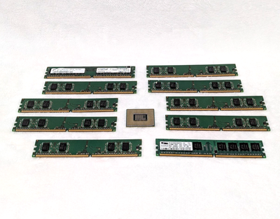 #ad #ad 11 piece lot CPU amp; Memory RAM GOLD RECOVERY Computer Parts Precious Metal Scrap $26.00