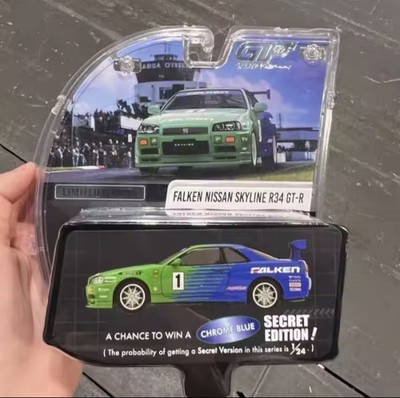 Greenlight GT Nissan Skyline GT-R R34 FALKEN Livery Secret Edition PREORDER NEU