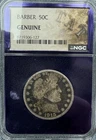 1915-D Barber Half Dollar NGC Genuine 50C Silver