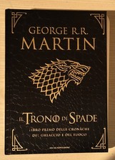 George Martin - IL TRONO DI SPADE libro Primo.   Mondadori Deluxe pelle di drago