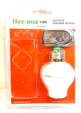 Wireless Remote Control Light Lamp E27 Screw Bulb Base Holder Cap Socket Switch