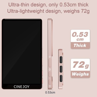 CineJoy M2 Vlog Selfie Monitor Screen 4K 120fps Magnetic Rearview Camera Monitor