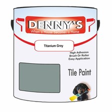 Dennys Tile Kitchen Tile Paint - Titanium Grey