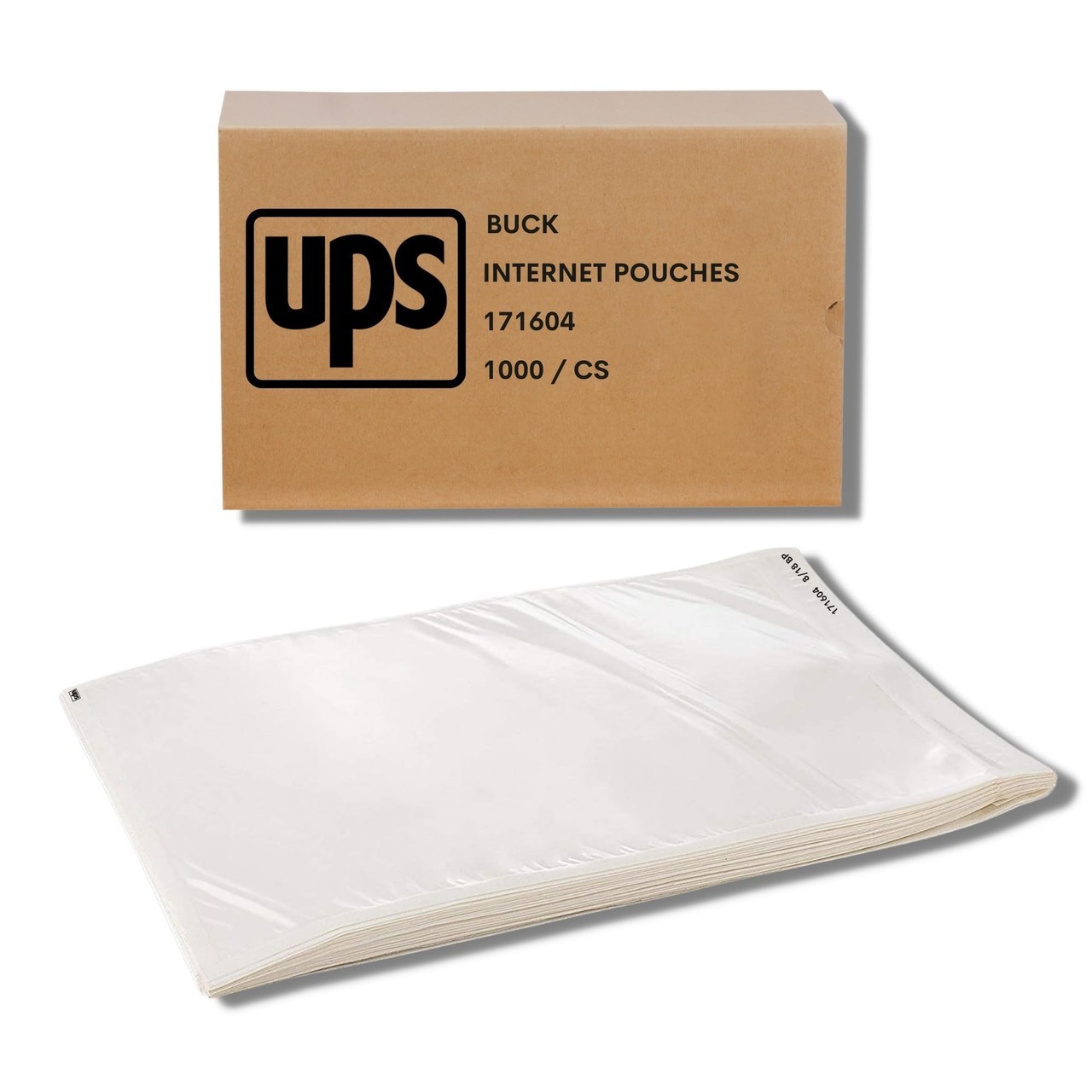 1,000 UPS Shipping Label Pouches 6.5” x 10” Self Adhesive Packing Slip Sleeve