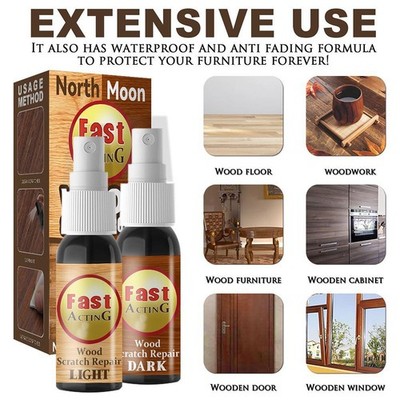 .+Instant Fix Wood Scratch Furniture Floor Remover Repair 30ml 3 Tool + A4J9DE .