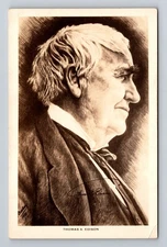 RPPC-Thomas A Edison, Inventor, People, Real Photo Vintage Postcard