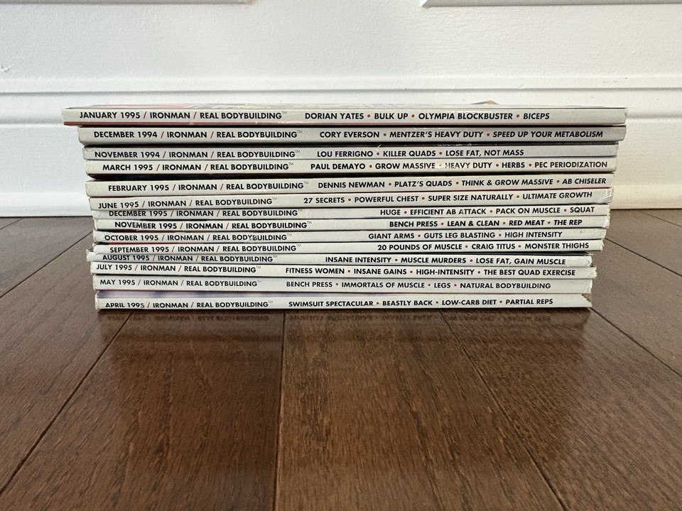 Vintage Ironman Bodybuilding Magazines 1989-96 Lot - 80+ Issues ...