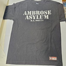 WWE Official Dean Ambrose Asylum Unhinged Official Black Shirt Men’s Size Medium