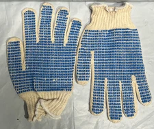 12- Cotton Palm Coated Protective Lightweight String Knit Grip Work Gloves