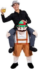 Oktoberfest Beer Guy Carry Me Ride On Mascot Costume Halloween Birthday Party