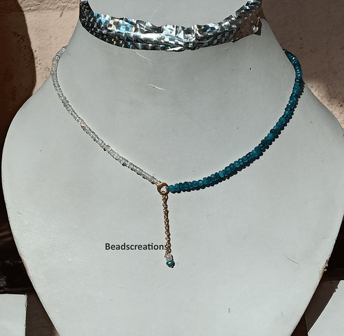 Ethiopian Opal and Neon Appetite Beads Necklace Fire Opal Beaded Jewelry Gifted - Picture 1 of 5