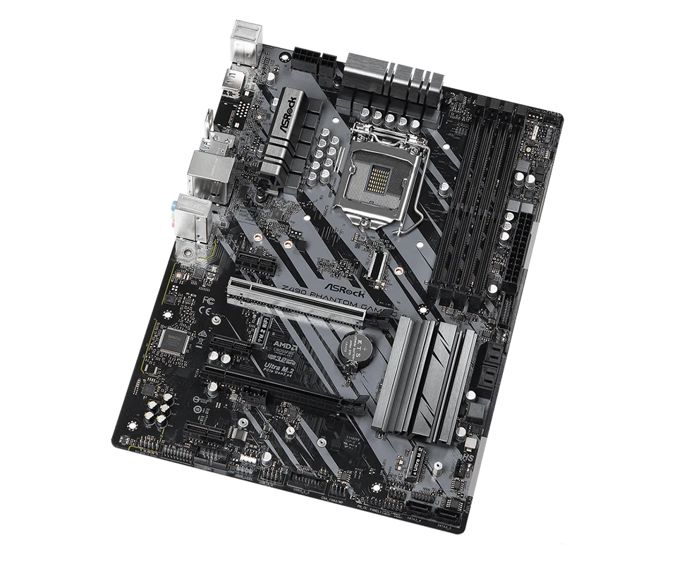 ASRock Z490 Phantom Gaming 4 ATX Motherboard LGA1200 DDR4 Intel 10th Gen M.2