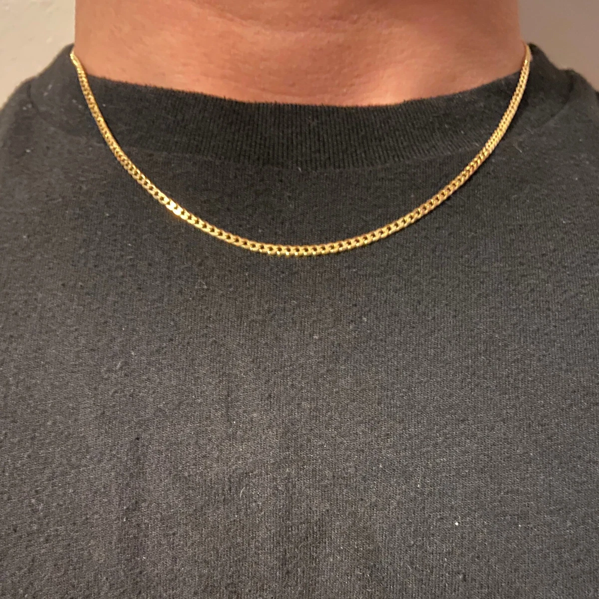 3mm gold curb sale chain