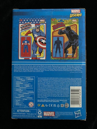 Marvel Legends Retro CAPTAIN AMERICA & BLACK PANTHER 3.75 Hasbro Pulse Exclusive - Picture 2 of 9