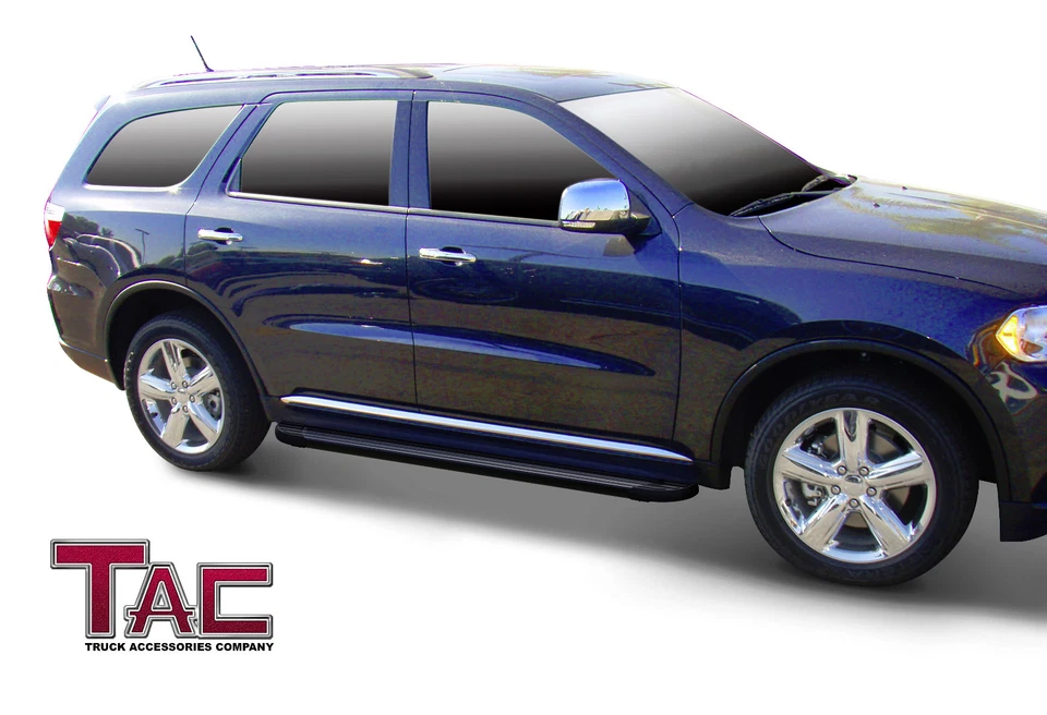 For 2011-2025 Dodge Durango 6" Aluminum BLK Running Boards Side Steps Nerf Bars Foto 4 de 4