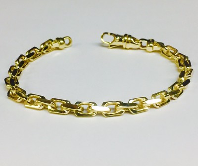 18k Solid Yellow Gold Handmade Anchor 