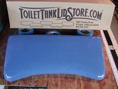 Universal Rundle, Sears, Crane Toilet Tank Lid UR, BLUE Rare Model 5E
