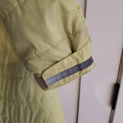 Columbia Omni-Heat Girls Puffer Jacket Youth Large 14/16 Yellow Pink Hood Spring - Picture 6 of 17