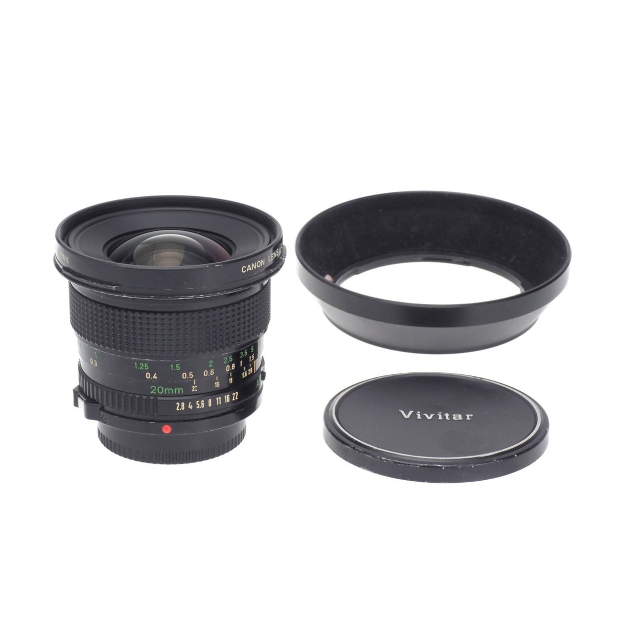 Canon FD 20mm F2.8 Manual Focus Super Wide Angle Later Canon FD 20mm F2.8 Manual Focus Super Wide Angle Later