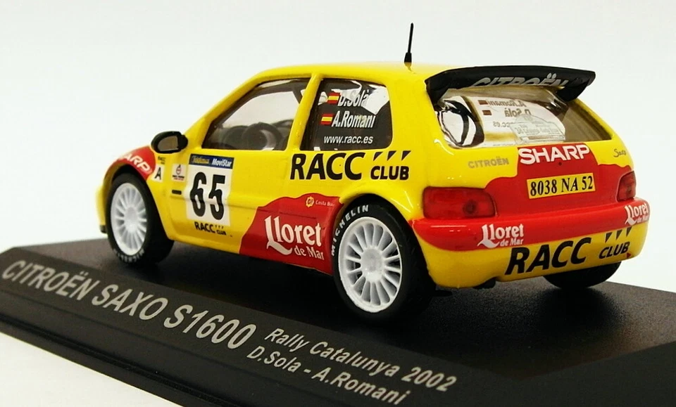Altaya escala 1/43 AL31319V - Citroen Saxo S1600 - Rally de Cataluña 2002 Foto 2 de 4