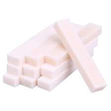 10x Bleached BONE Guitar Nut 55x6x10mm Bass Ukulele Luthier